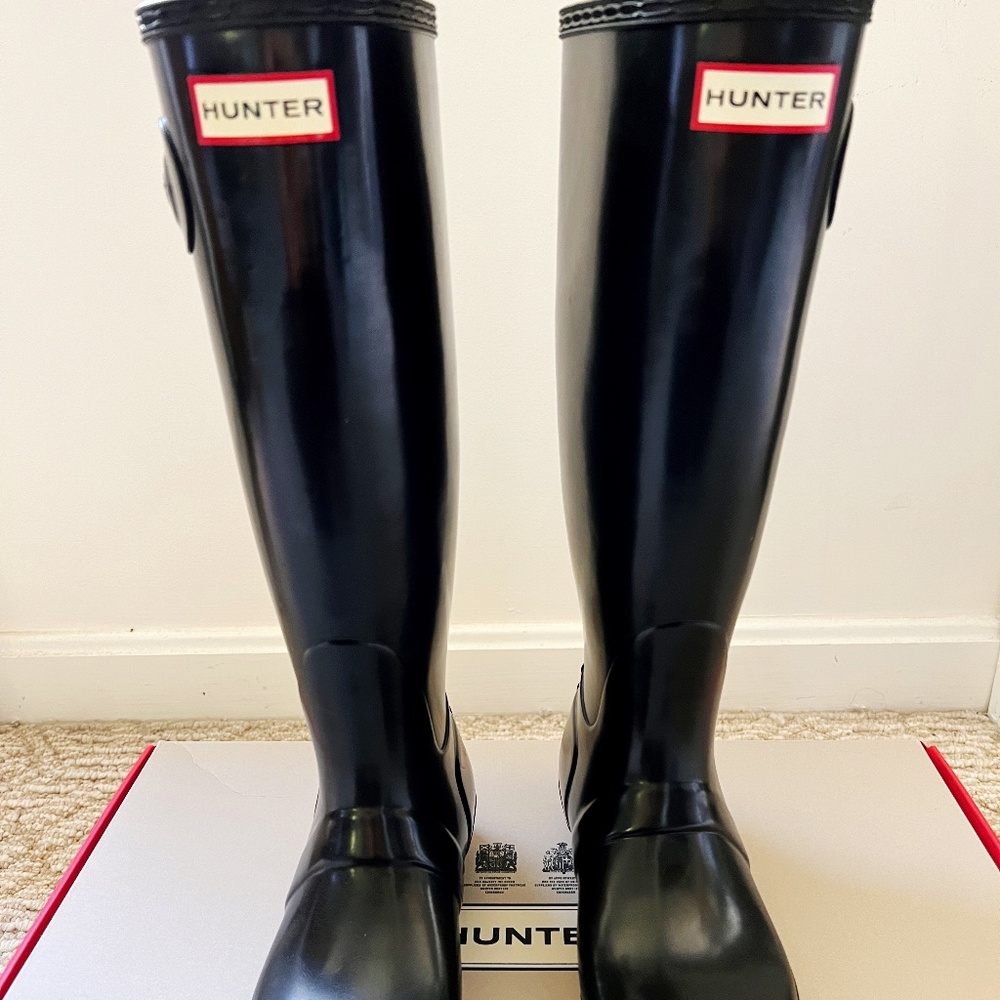HUNTER Women's Original Tall Gloss Rain Boots